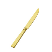 Bon Chef Roman Colored Stainless Steel Teaspoon, Gold, 12/Case - 8 1/2" 13/0 Fruit Dessert Knife