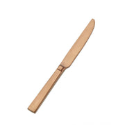 Bon Chef Roman Colored Stainless Steel Teaspoon, Rose Gold, 12/Case - 8 1/2" 13/0 Fruit Dessert Knife