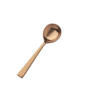 Bon Chef Roman Colored Stainless Steel Teaspoon, Rose Gold, 12/Case - 6 5/8" 18/10 Round Bowl Soup Spoon
