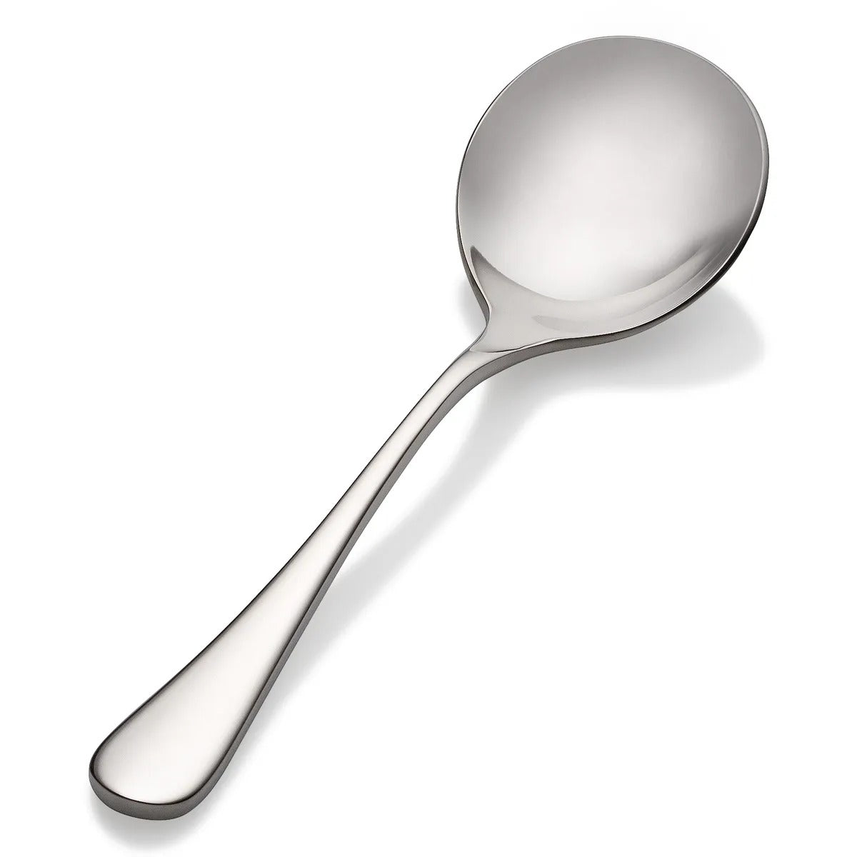 Bon Chef Como Stainless Steel Teaspoon, Silver, 12/Case - 6 3/8" 18/10 Weight Bouillon Spoon