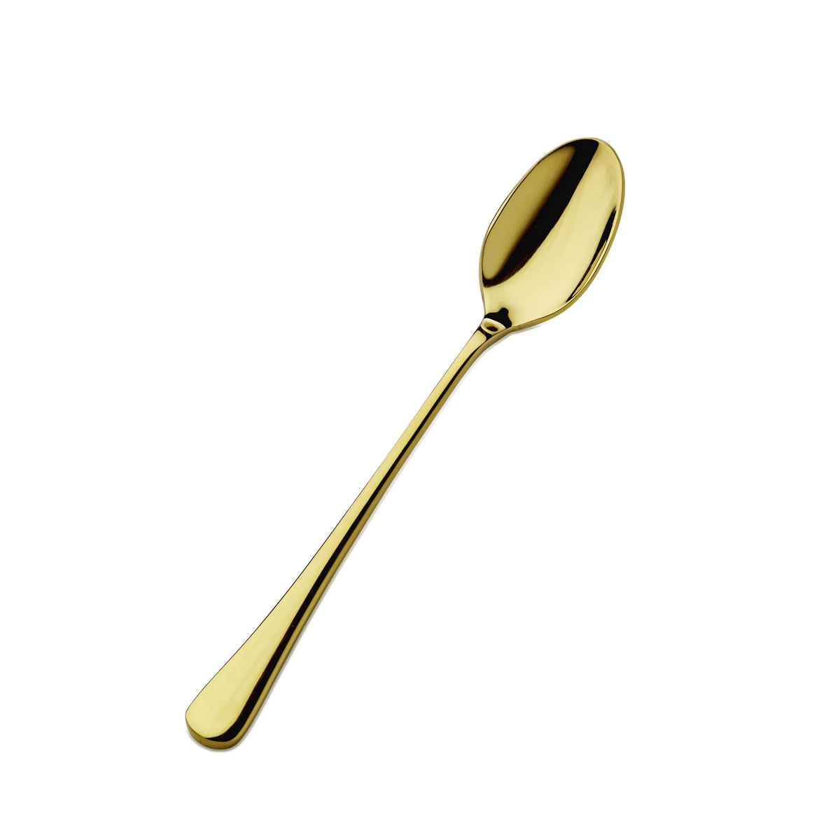 Bon Chef Como Colored Stainless Steel Teaspoon, Gold, 12/Case - 7 7/8" 18/10 Iced Tea Spoon
