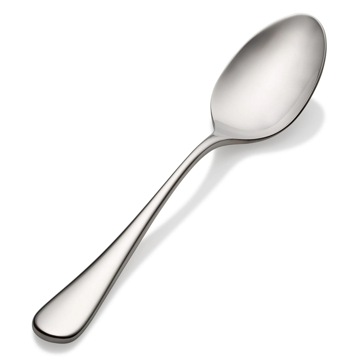 Bon Chef Como Stainless Steel Teaspoon, Silver, 12/Case - 8" 18/10 Weight Soup Dessert Spoon