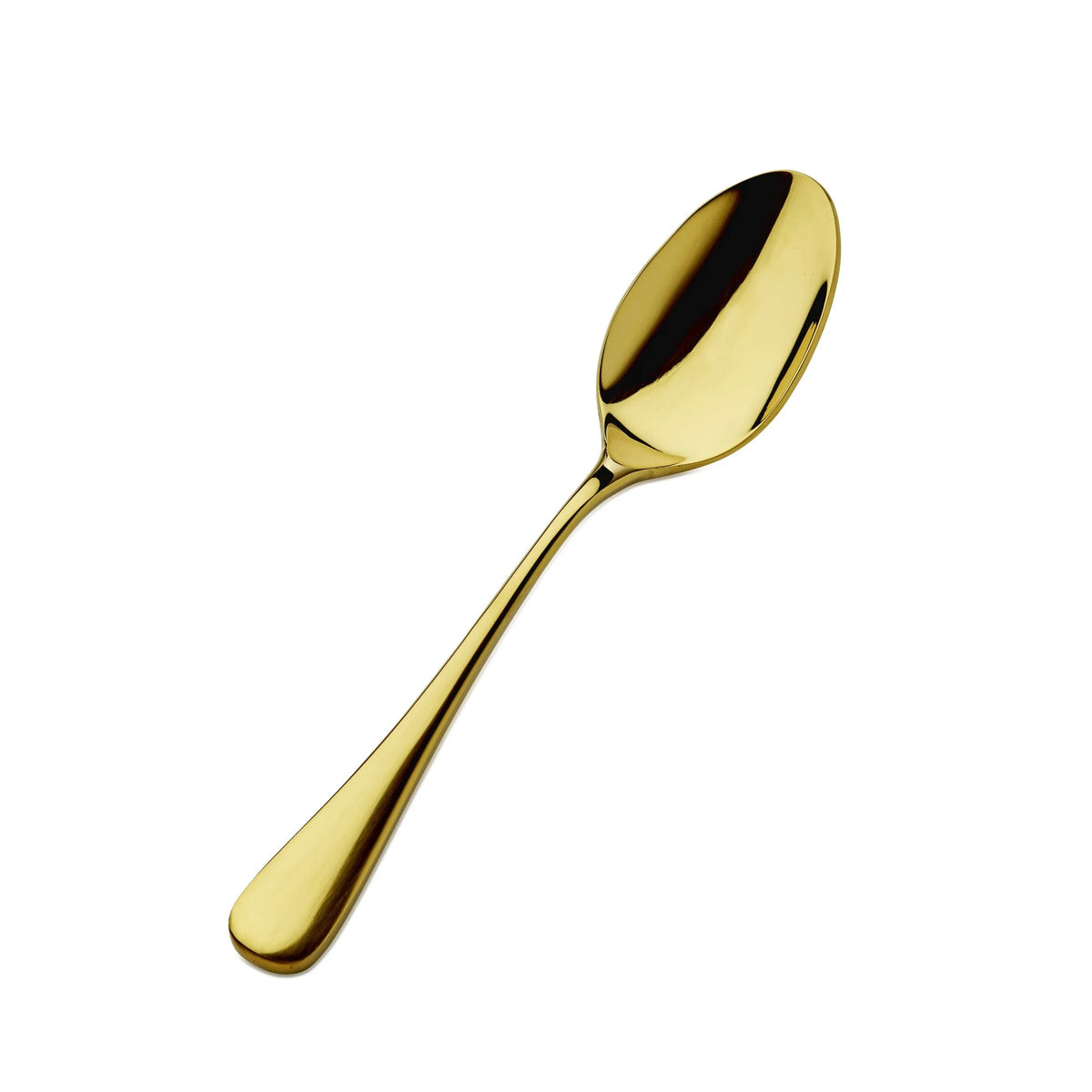 Bon Chef Como Colored Stainless Steel Teaspoon, Gold, 12/Case - 8" 18/10 Soup Dessert Spoon