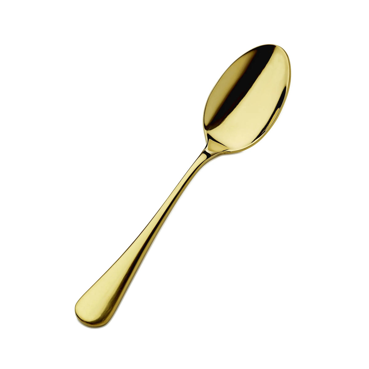 Bon Chef Como Colored Stainless Steel Teaspoon, Gold, 12/Case - 8 1/2" 18/10 Tablespoon Serving Spoon