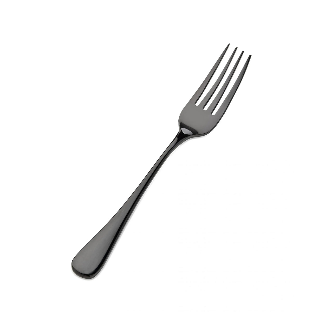 Bon Chef Como Colored Stainless Steel Teaspoon, Black, 12/Case - 8 1/4" 18/10 Dinner Fork