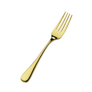 Bon Chef Como Colored Stainless Steel Teaspoon, Gold, 12/Case - 8 1/4" 18/10 Dinner Fork