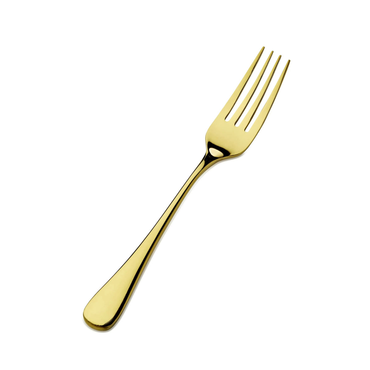 Bon Chef Como Colored Stainless Steel Teaspoon, Gold, 12/Case - 8 1/4" 18/10 Dinner Fork