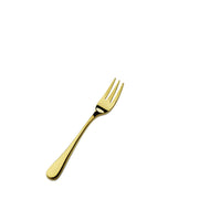 Bon Chef Como Colored Stainless Steel Teaspoon, Gold, 12/Case - 5 1/2" 18/10 Oyster Cocktail Fork