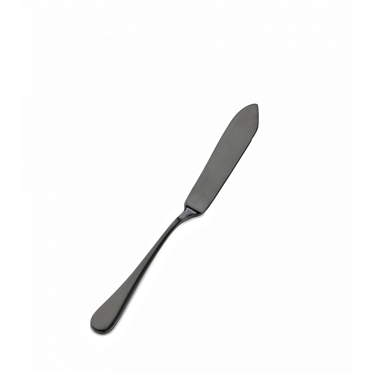 Bon Chef Como Colored Stainless Steel Teaspoon, Black, 12/Case - 6 3/4" 13/0 Butter Knife