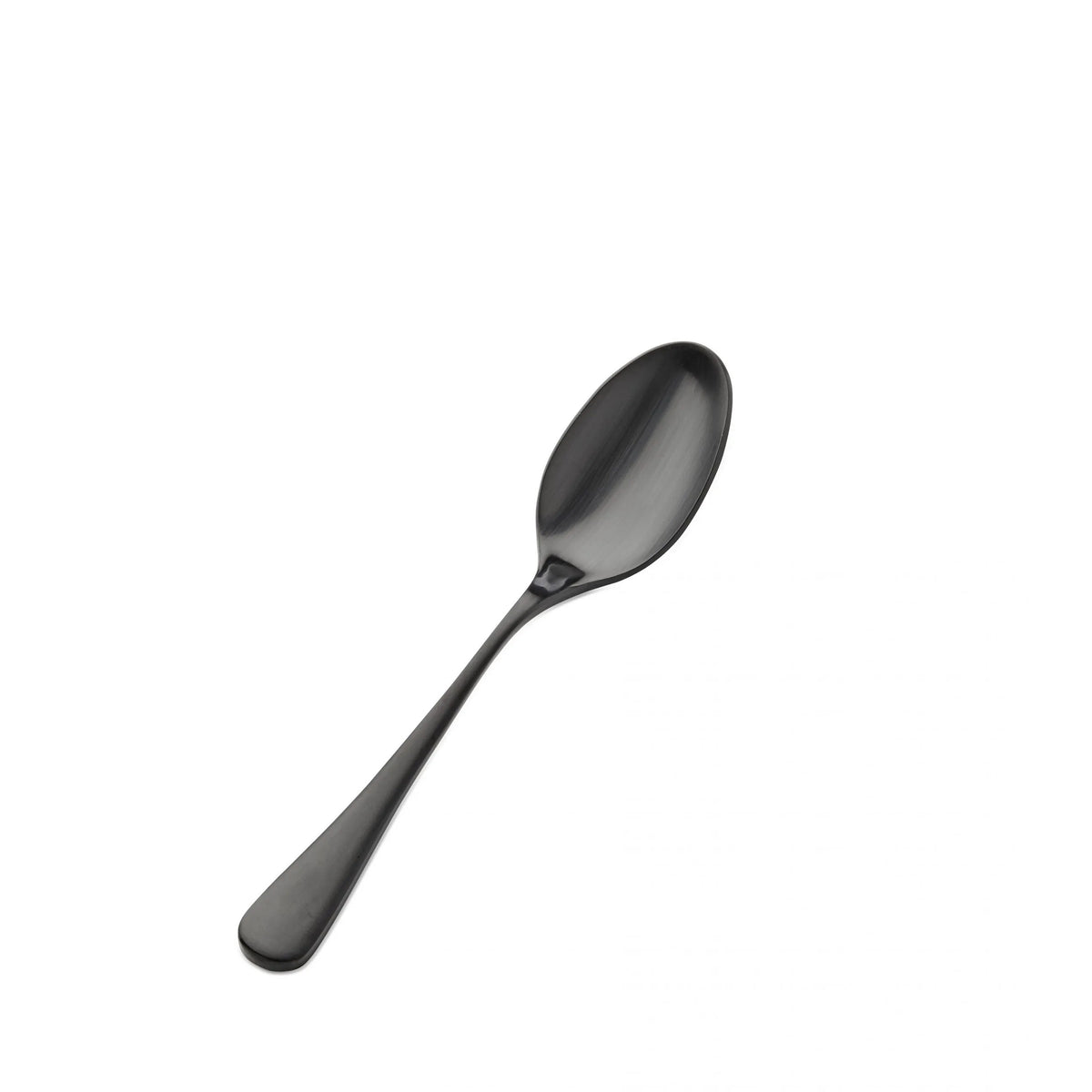 Bon Chef Como Colored Stainless Steel Teaspoon, Black, 12/Case - 6 3/8" 18/10 Teaspoon
