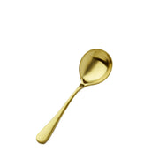 Bon Chef Como Colored Stainless Steel Teaspoon, Gold, 12/Case - 8" 18/10 Soup Dessert Spoon