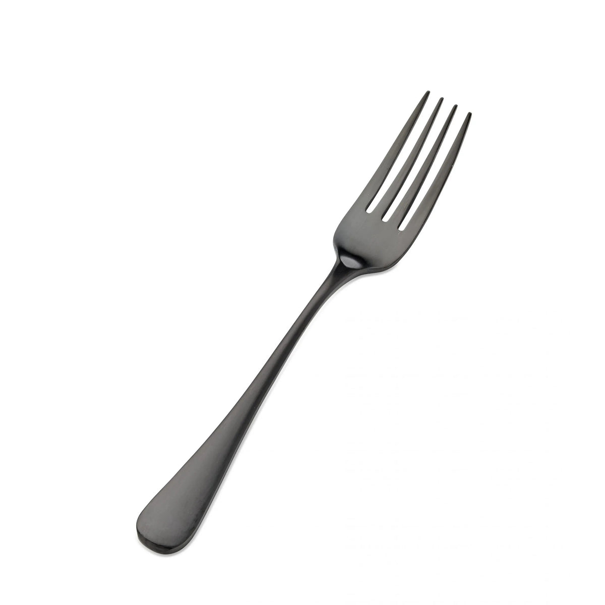 Bon Chef Como Colored Stainless Steel Teaspoon, Black, 12/Case - 8 1/4" 18/10 European Dinner Fork