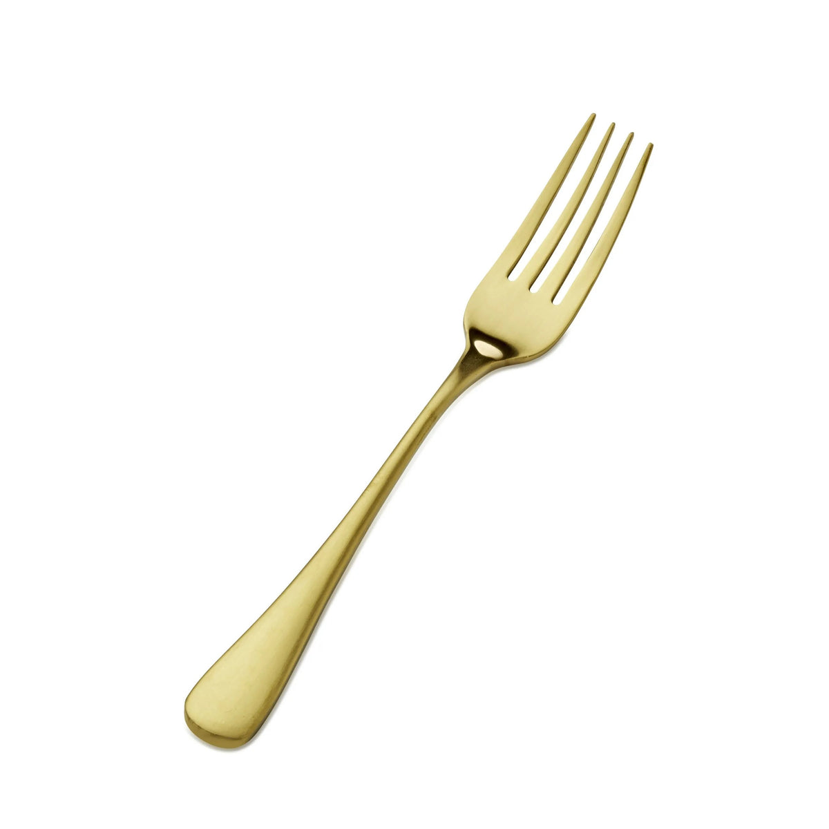 Bon Chef Como Colored Stainless Steel Teaspoon, Gold, 12/Case - 8 1/4" 18/10 European Dinner Fork