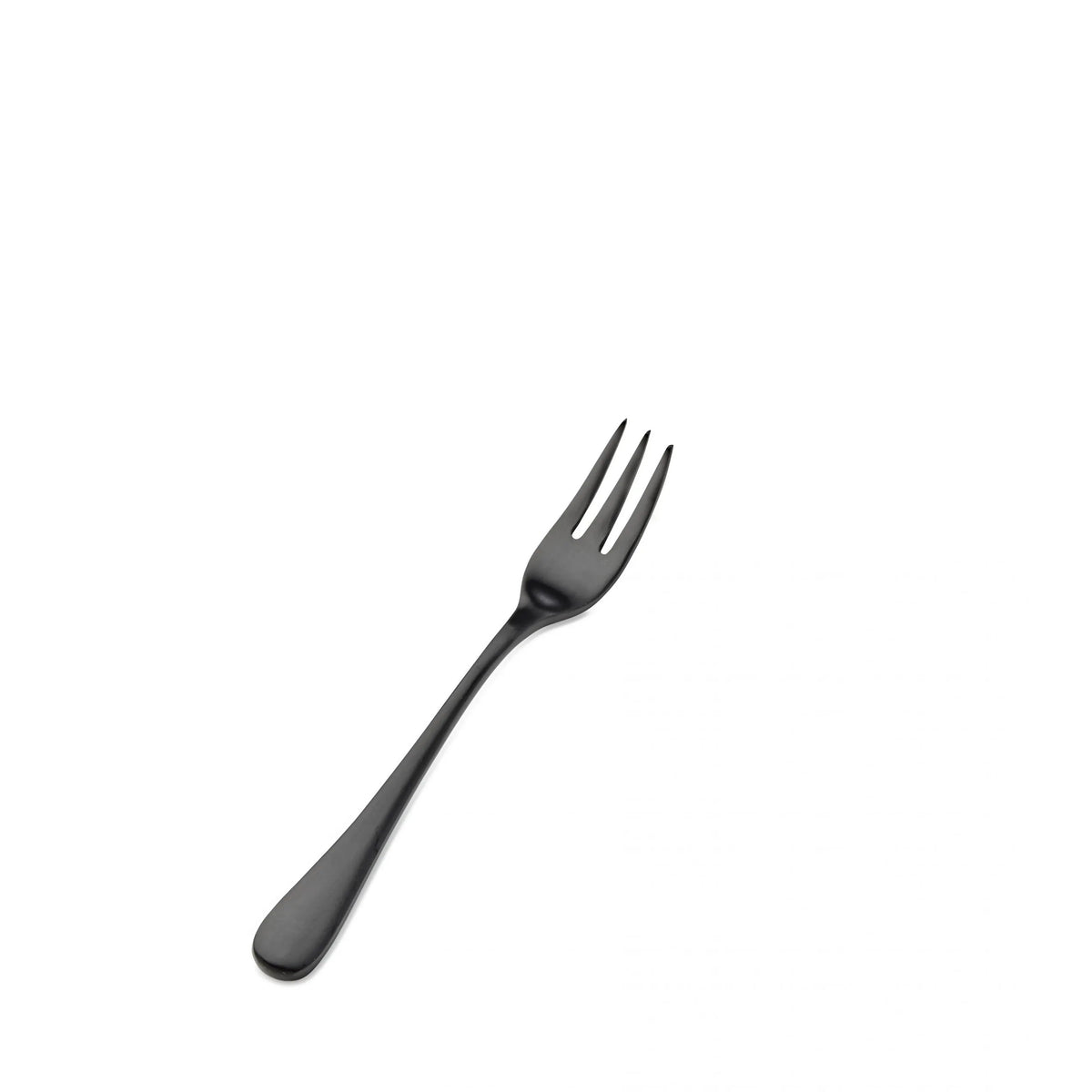 Bon Chef Como Colored Stainless Steel Teaspoon, Black, 12/Case - 5 1/2" 18/10 Oyster Cocktail Fork