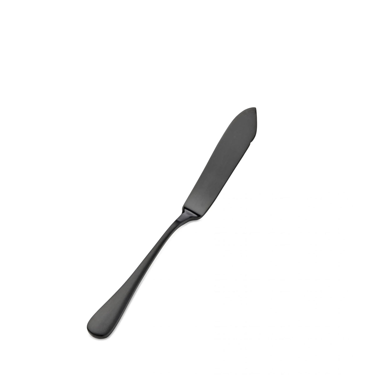 Bon Chef Como Colored Stainless Steel Teaspoon, Black, 12/Case - 6 3/4" 13/0 Butter Knife