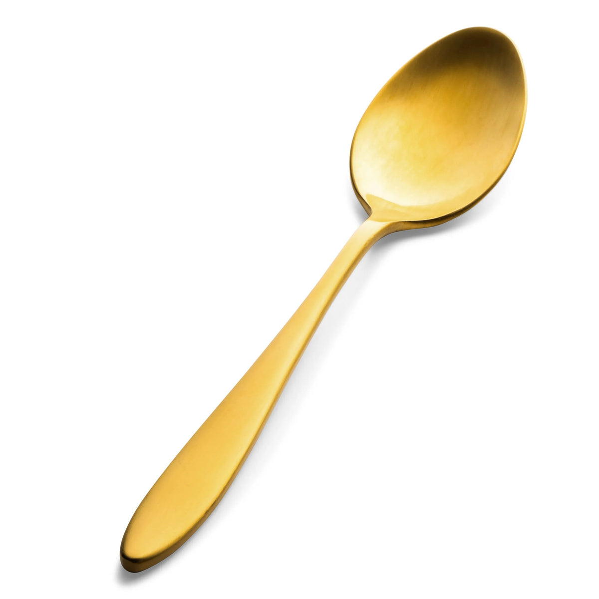Bon Chef Luce Colored Stainless Steel Teaspoon, Gold, 12/Case - 7 15/16" 18/10 Soup Dessert Spoon