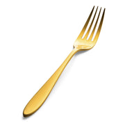 Bon Chef Luce Colored Stainless Steel Teaspoon, Gold, 12/Case - 8 1/8" 18/10 European Dinner Fork