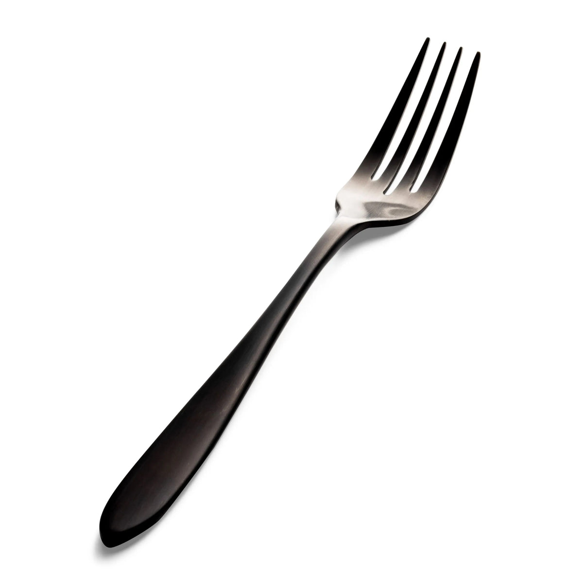 Bon Chef Luce Colored Stainless Steel Teaspoon, Black, 12/Case - 6 15/16" 18/10 Salad Dessert Fork
