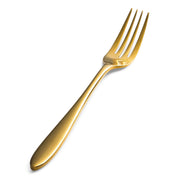 Bon Chef Luce Colored Stainless Steel Teaspoon, Gold, 12/Case - 6 15/16" 18/10 Salad Dessert Fork