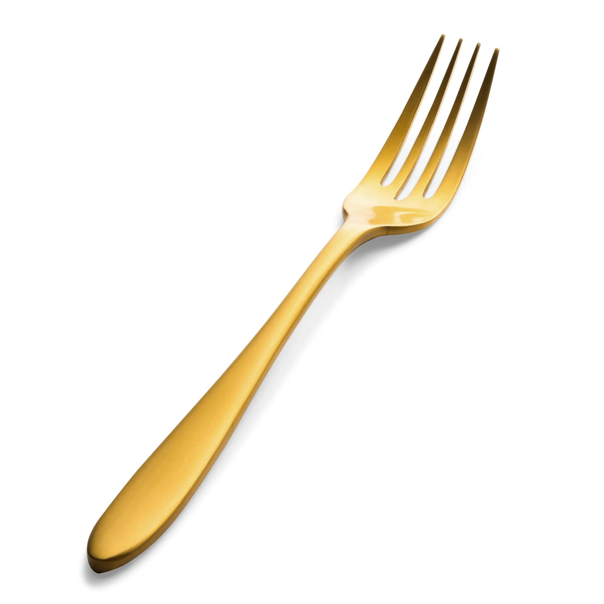 Bon Chef Luce Colored Stainless Steel Teaspoon, Gold, 12/Case - 6 15/16" 18/10 Salad Dessert Fork