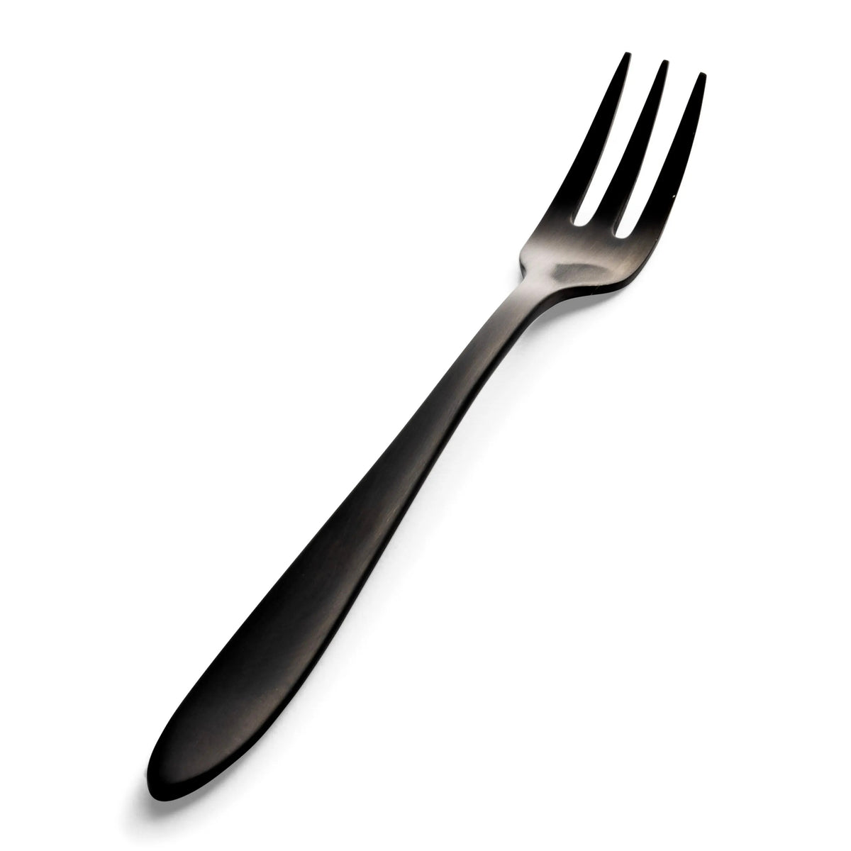 Bon Chef Luce Colored Stainless Steel Teaspoon, Black, 12/Case - 5 13/16" 18/10 Oyster Cocktail Fork