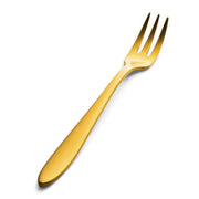 Bon Chef Luce Colored Stainless Steel Teaspoon, Gold, 12/Case - 5 13/16" 18/10 Oyster Cocktail Fork