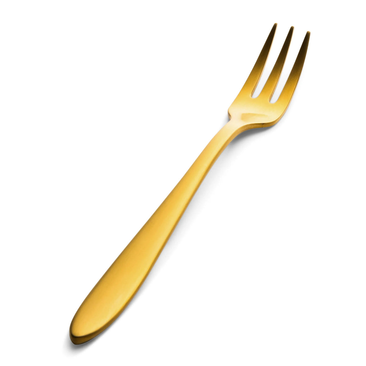 Bon Chef Luce Colored Stainless Steel Teaspoon, Gold, 12/Case - 5 13/16" 18/10 Oyster Cocktail Fork