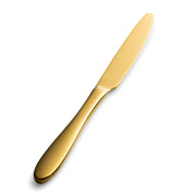 Bon Chef Luce Colored Stainless Steel Teaspoon, Gold, 12/Case - 6 15/16" 13/0 Butter Knife