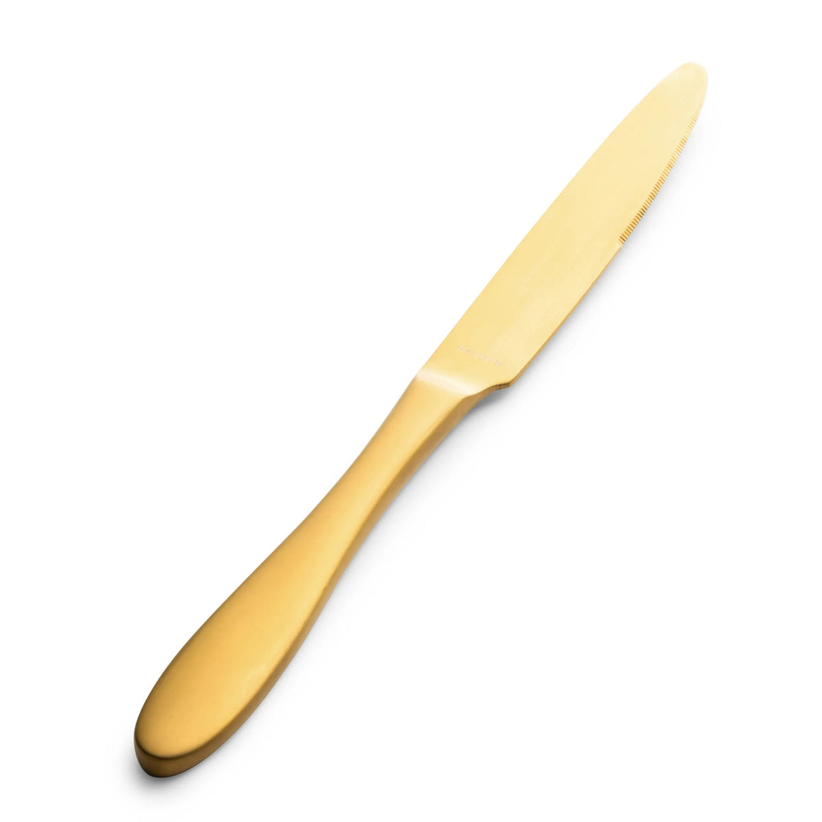 Bon Chef Luce Colored Stainless Steel Teaspoon, Gold, 12/Case - 9 3/4" 13/0 Dinner Knife
