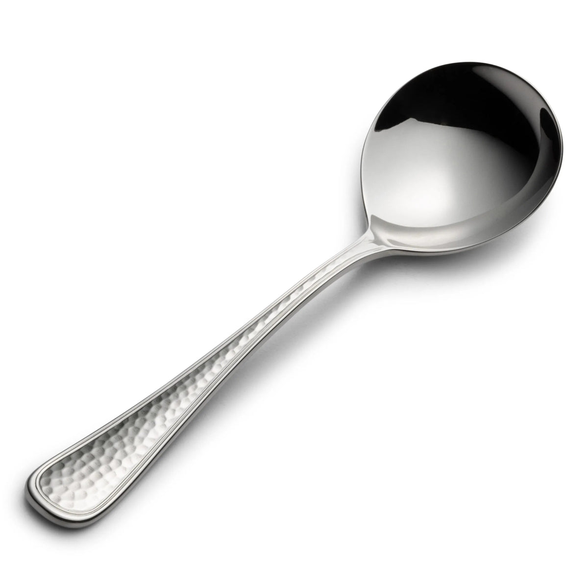 Bon Chef Positano Stainless Steel Teaspoon, Silver, 12/Case - 6 1/4" 18/10 Bouillon Spoon