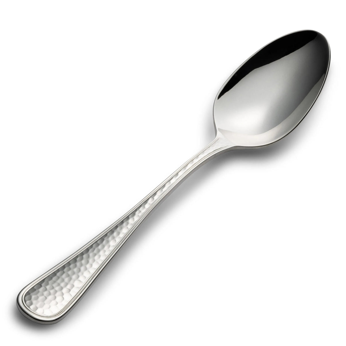 Bon Chef Positano Stainless Steel Teaspoon, Silver, 12/Case - 7 1/4" 18/10 Oval Bowl Soup Dessert Spoon