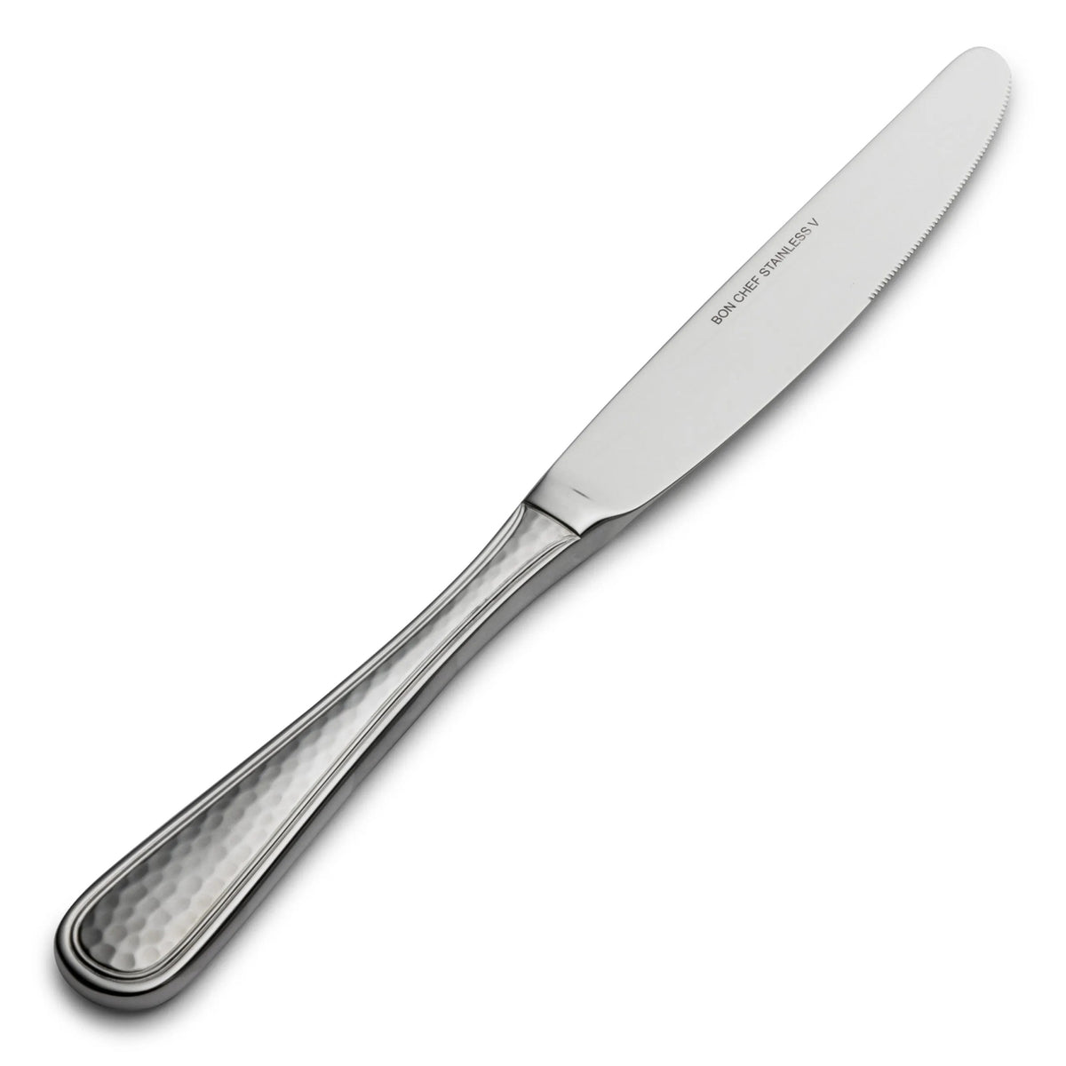 Bon Chef Positano Stainless Steel Teaspoon, Silver, 12/Case - 9 3/8" 13/0 European Dinner Knife