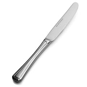 Bon Chef Prism Stainless Steel Teaspoon, Silver, 12/Case - 9 5/8" 13/0 European Size Solid Handle Dinner Knife
