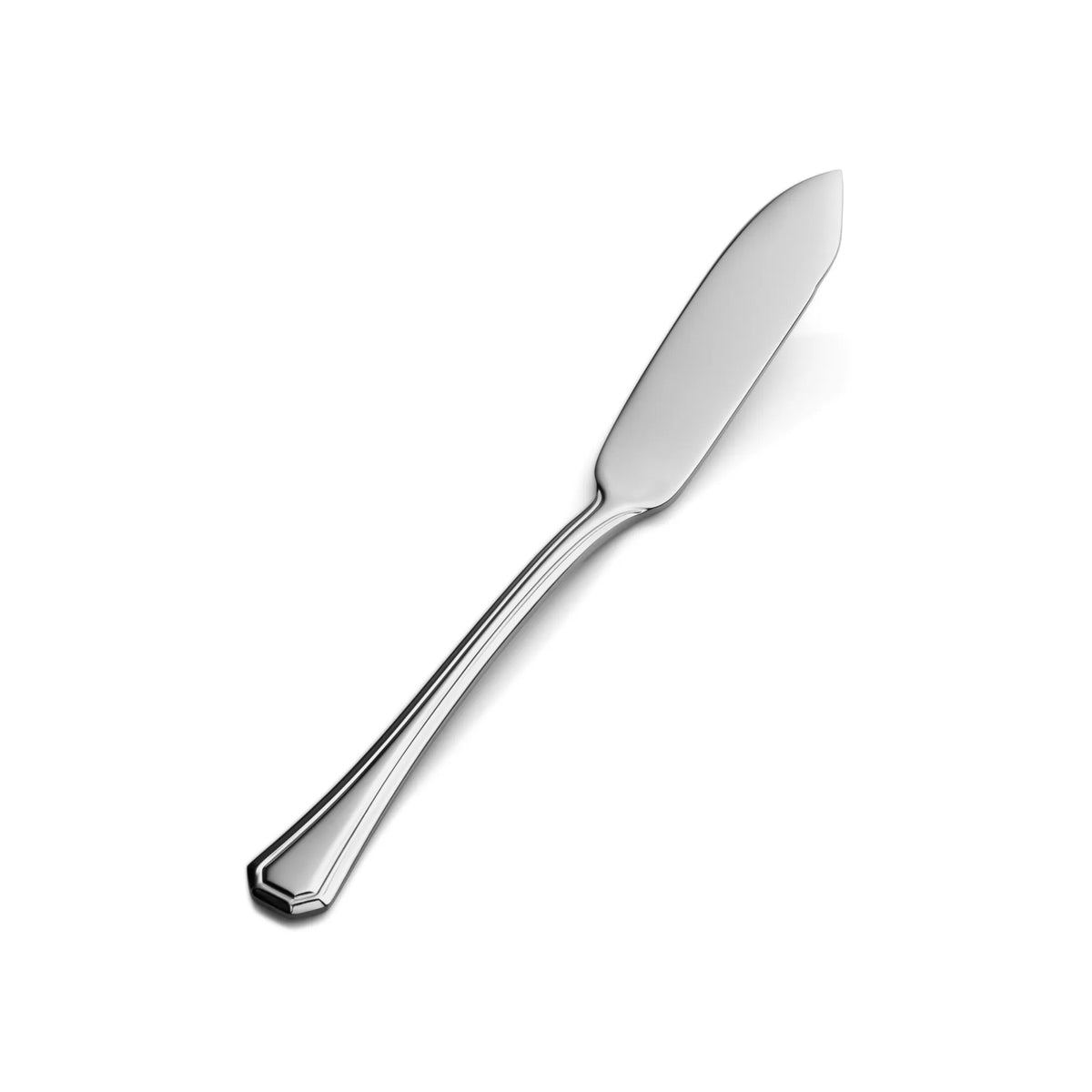 Bon Chef Prism Stainless Steel Teaspoon, Silver, 12/Case - 6 11/16" 13/0 Butter Spreader