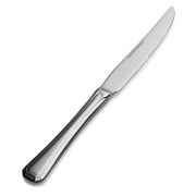 Bon Chef Prism Stainless Steel Teaspoon, Silver, 12/Case - 9 13/16" 13/0 European Size Solid Handle Steak Knife