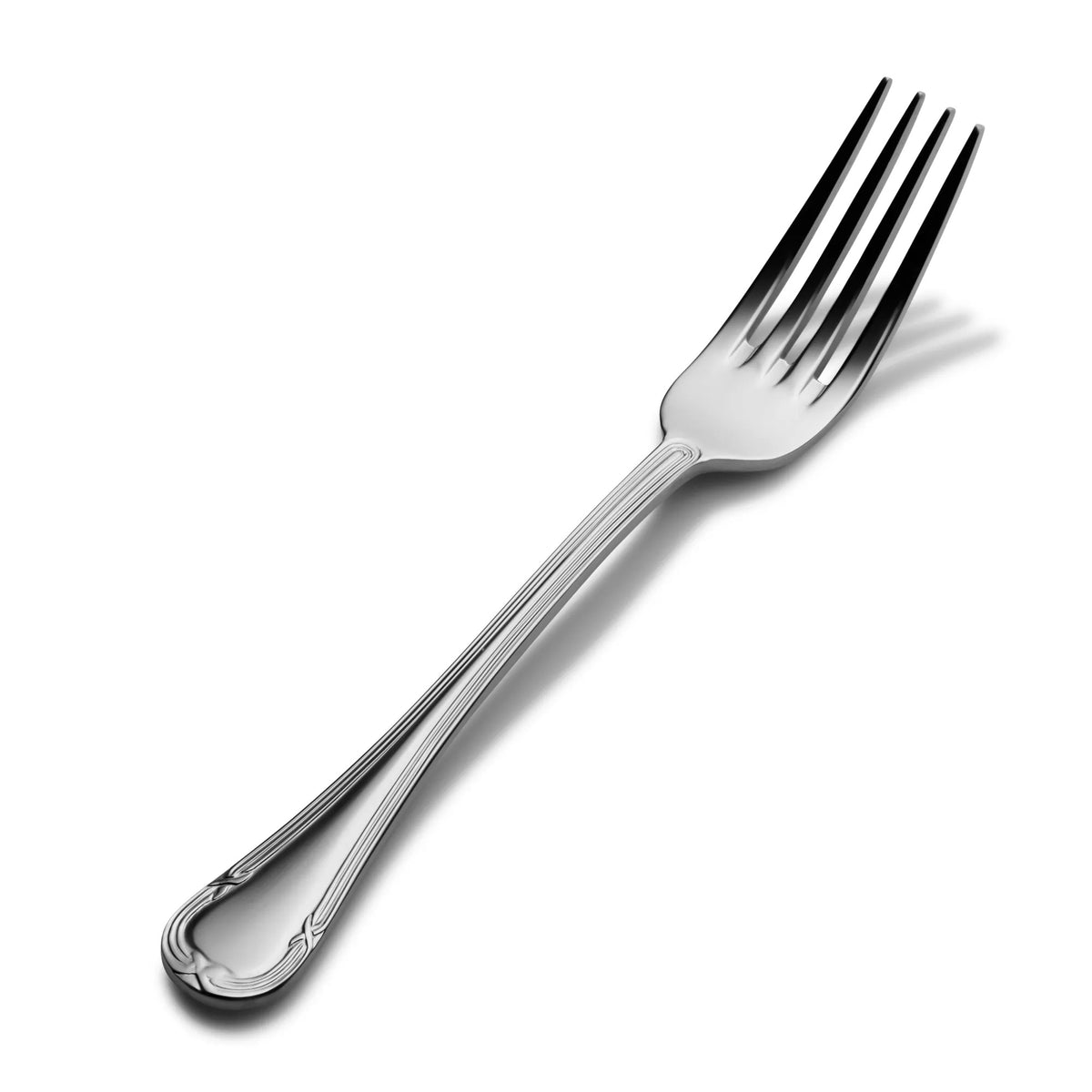 Bon Chef Florence Stainless Steel Teaspoon, Silver, 12/Case - 7 5/8" 18/10 Dinner Fork