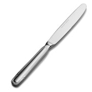 Bon Chef Florence Stainless Steel Teaspoon, Silver, 12/Case - 9 5/8" 13/0 European Size Solid Handle Dinner Knife