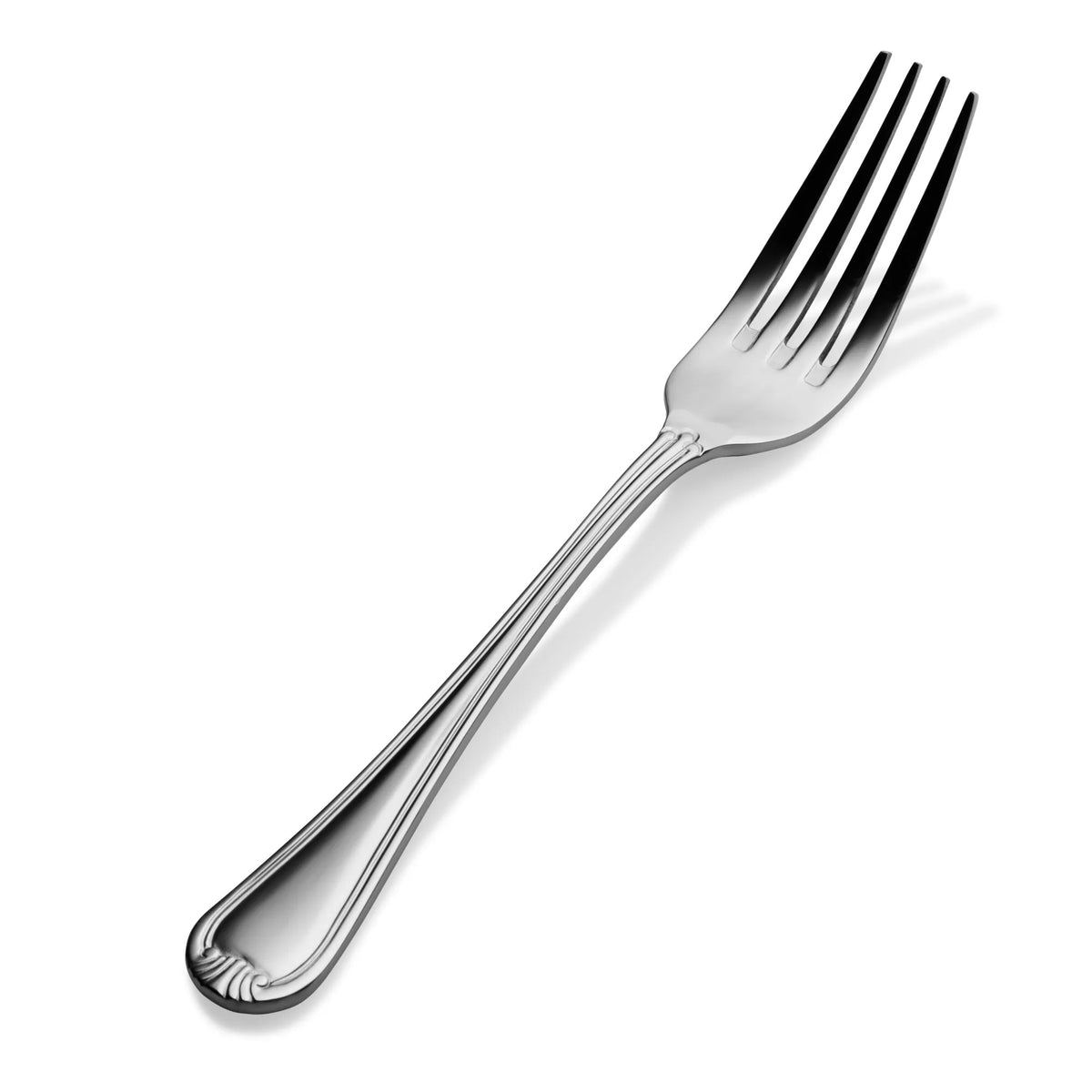 Bon Chef Renoir Stainless Steel Teaspoon, Silver, 12/Case - 7 1/2" 18/10 Regular Dinner Fork
