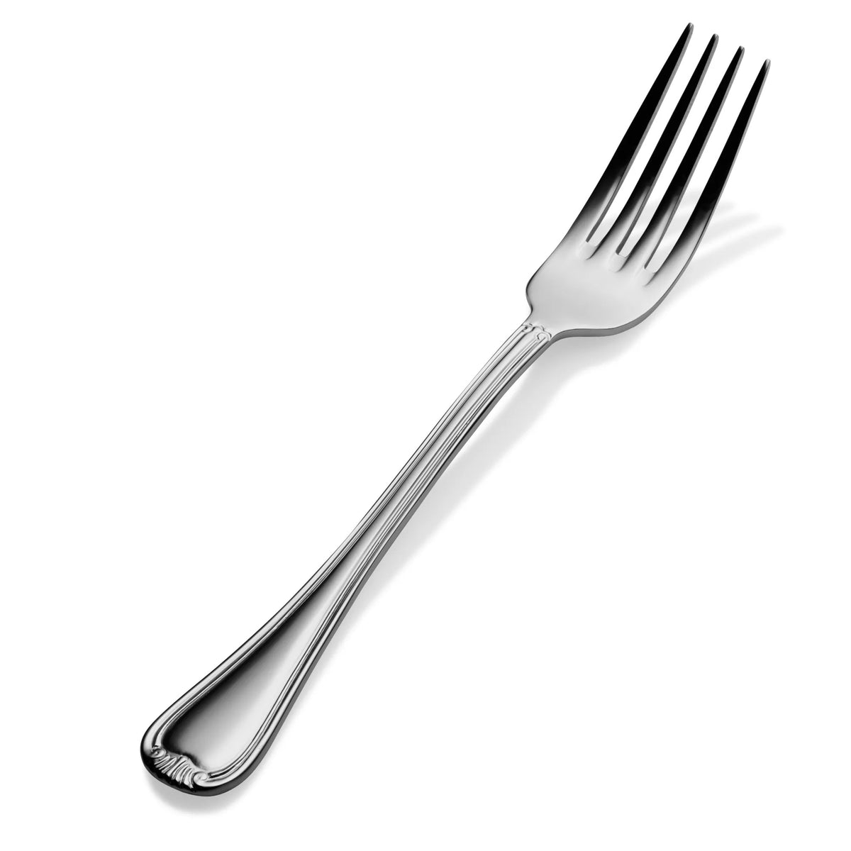Bon Chef Renoir Stainless Steel Teaspoon, Silver, 12/Case - 8 1/8" 18/10 European Dinner Fork