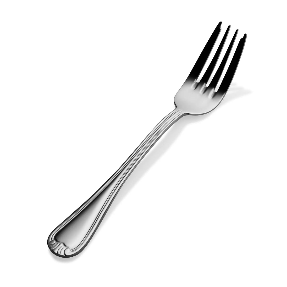 Bon Chef Renoir Stainless Steel Teaspoon, Silver, 12/Case - 7 1/4" 18/10 Salad Dessert Fork