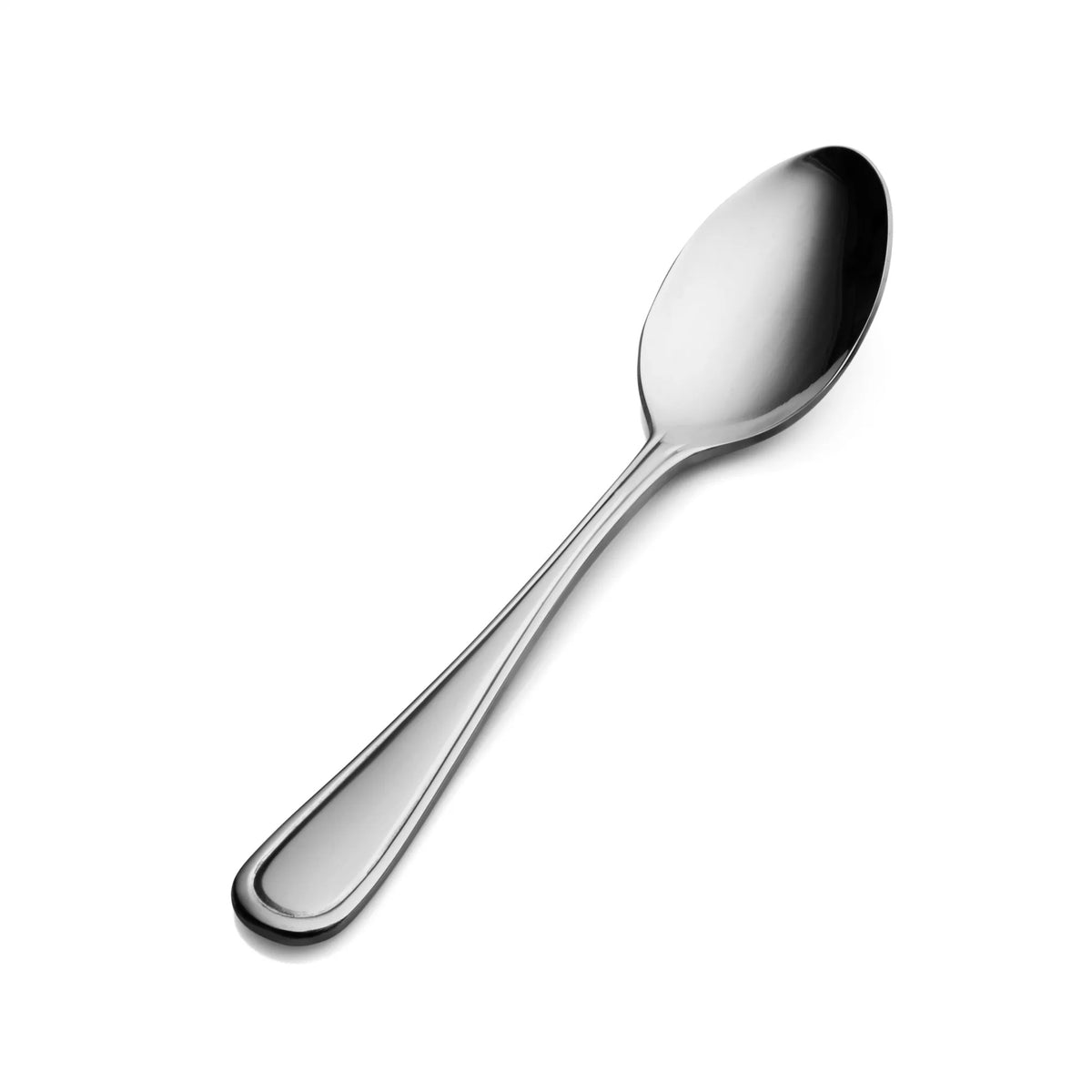 Bon Chef Tuscany Stainless Steel Teaspoon, Silver, 12/Case - 7 1/8" 18/0 Soup Dessert Spoon