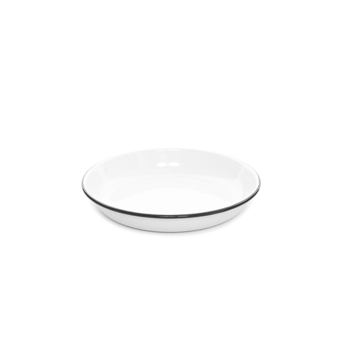 Crow Canyon Home Vintage Deep Plate, 10 1/2" Diameter - Black White