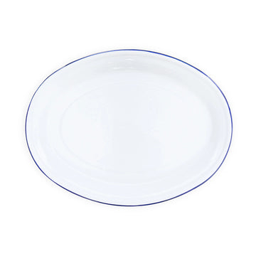 Crow Canyon Home Platter, 13" x 18" - Blue White
