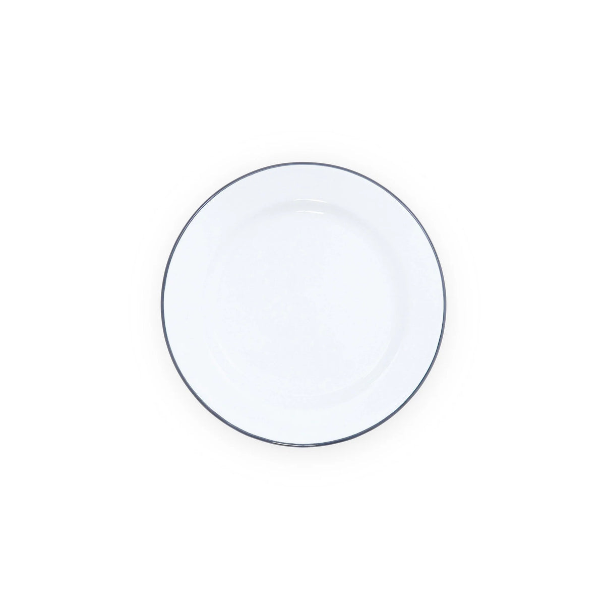 Crow Canyon Home Vintage Plate, 8" Diameter - Gray White