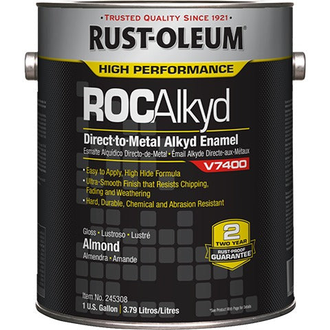 Rust-Oleum Corporation Enamel, 1 gal., Yellow, 2/Case - V7400
