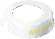 TableCraft CB20 Dispenser ID Collar, "Lite Ranch", fits Model Numbers 483 & 484, White Plastic Collar, Beige Print, Made in USA, 1 Each