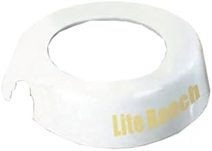 TableCraft CB20 Dispenser ID Collar, "Lite Ranch", fits Model Numbers 483 & 484, White Plastic Collar, Beige Print, Made in USA, 1 Each