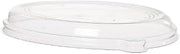 Vegware Compostable Clear Oval Bowl Lids, Case of 300, Disposable, Take Out Containers, PLA Renewable Plant Based Plastic, Reuseable, Meal Prep Food Storage Lids