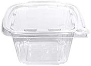 Eatery Essentials 16 oz Take Out Container with Tamper Evident Hinged Lid, Clear | 240/Case