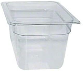 Royal Industries Steam Table Pans, Polycarbonate, 6" Quarter-Size, Clear